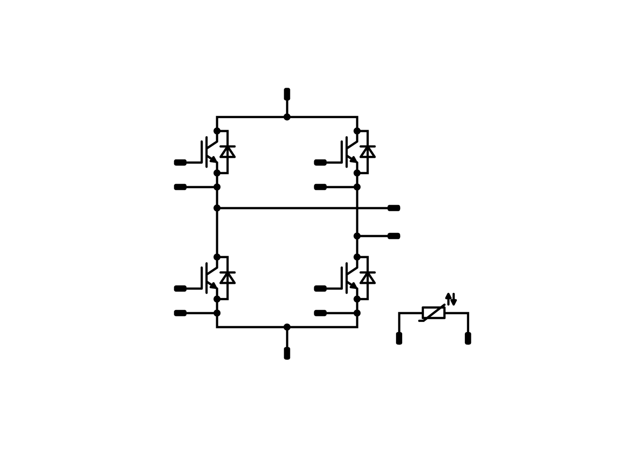 Hbridge semiconductor module Vincotech
